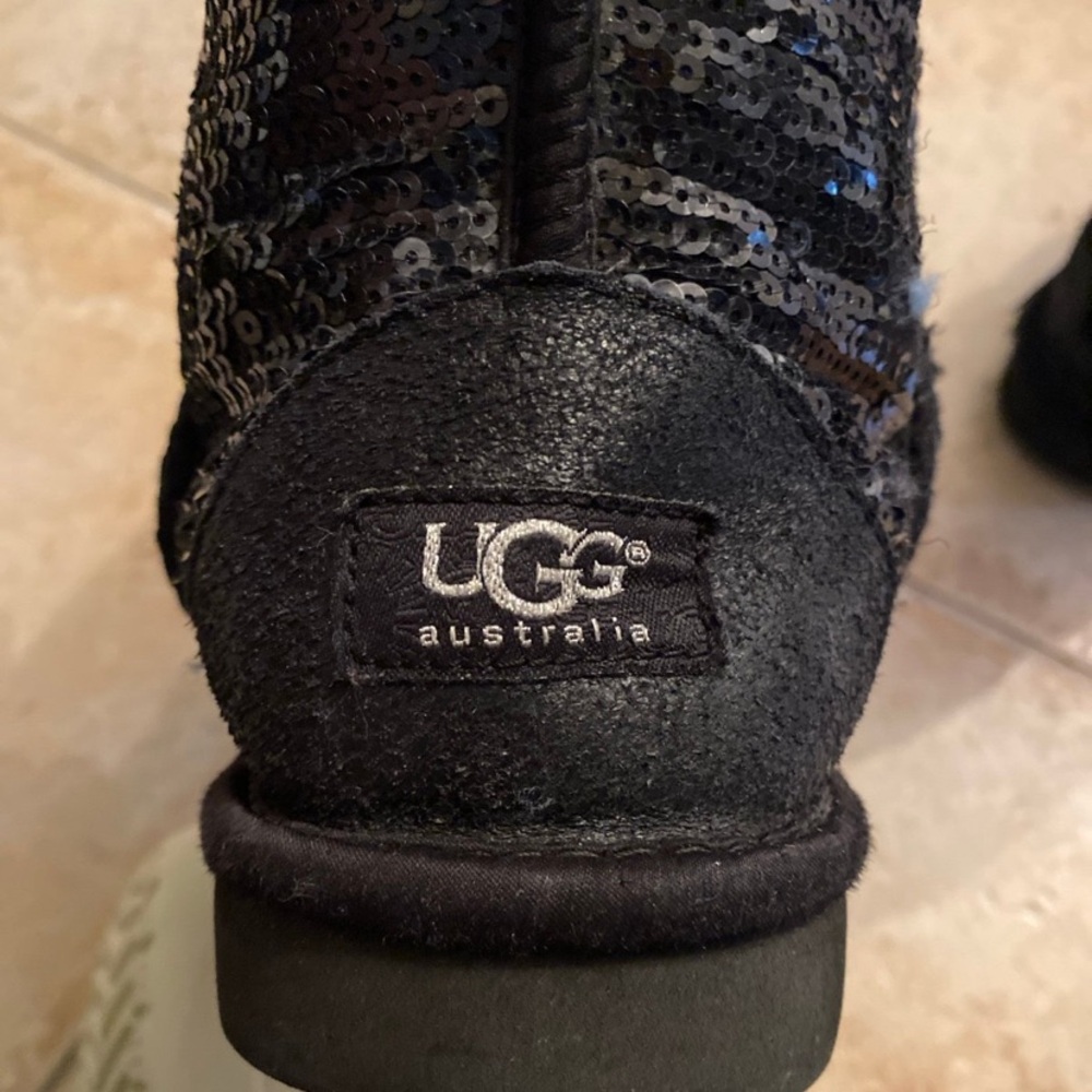 Black Sequin Uggs - image 3